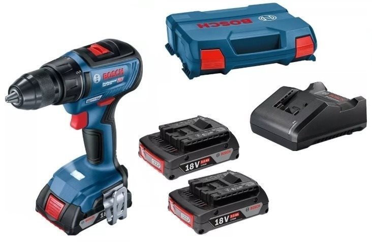 BOSCH GSB 18V-50 2× 5,0 Ah + L-BOXX Aku vŕtačka