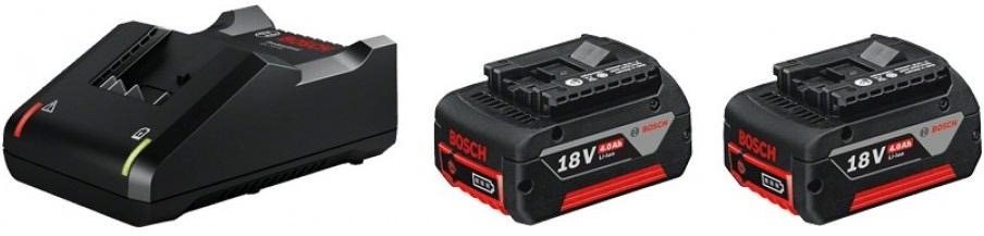 Bosch 2× GBA 18 V 4,0 Ah + GAL 18 V-40 Nabíjačka a náhradná batéria
