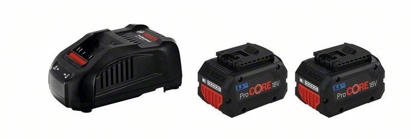 Bosch 2× GBA ProCORE 18 V 5,5 Ah Nabíjačka a náhradná batéria