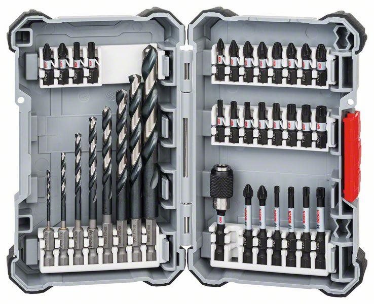 BOSCH 35 kusov Pick and Click špirálových vrtákov Impact Control...