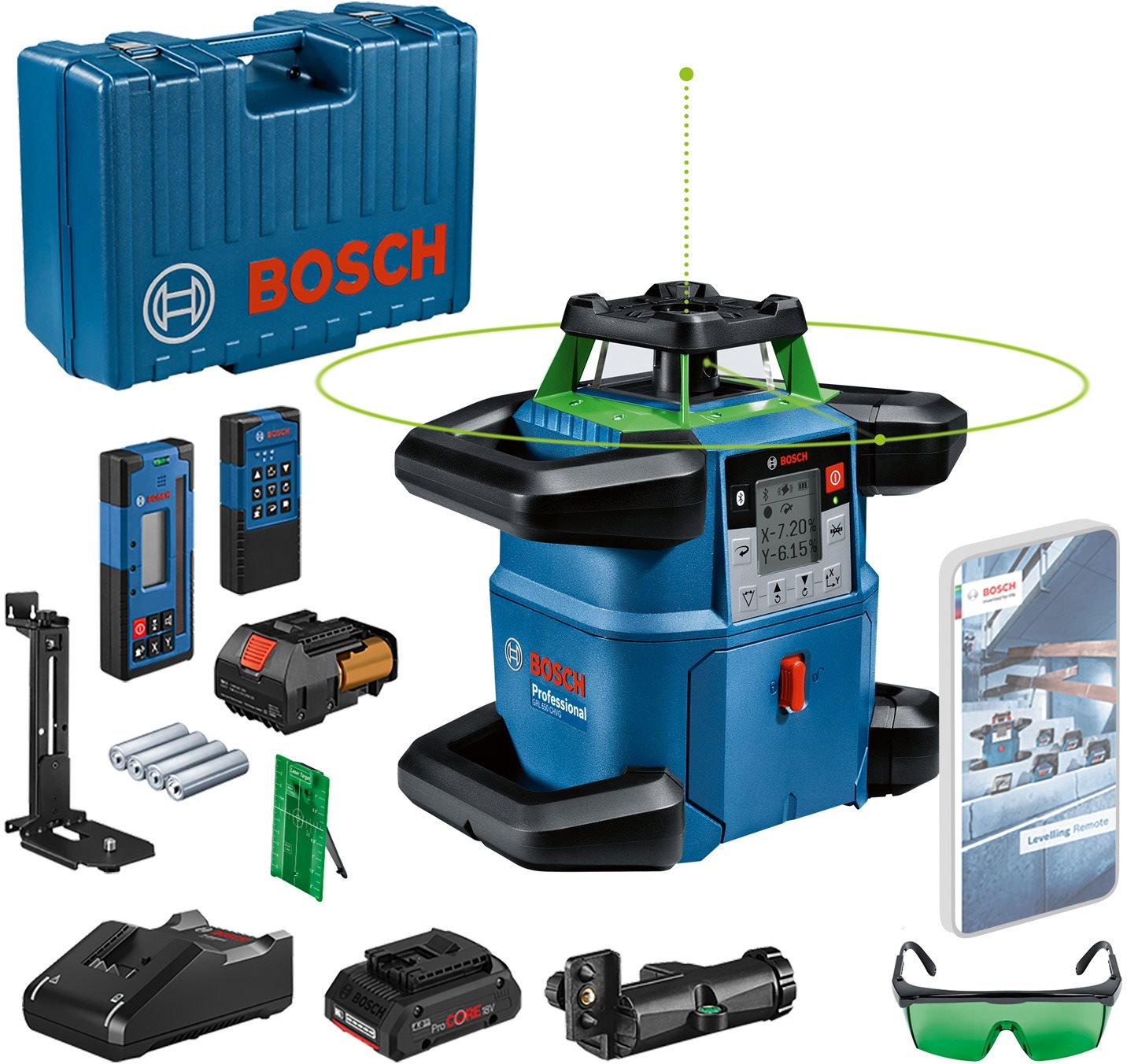 Bosch Professional GRL 650 CVHG 0.601.061.V00 Forgólézer