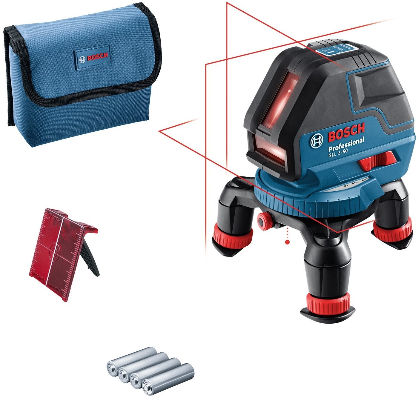 Bosch Professional GLL 3-50 + mini állvány - L-Boxx Ready...
