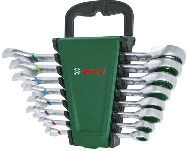 BOSCH Sada ráčnových kombinovaných klíčů 8 ks, 1.600.A02.7PS Sada...