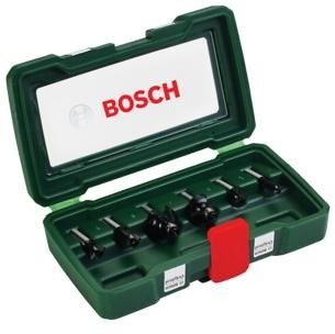 BOSCH 6-dielna súprava fréz TC (8 mm stopka) 2.607.019.463 Sada fréz