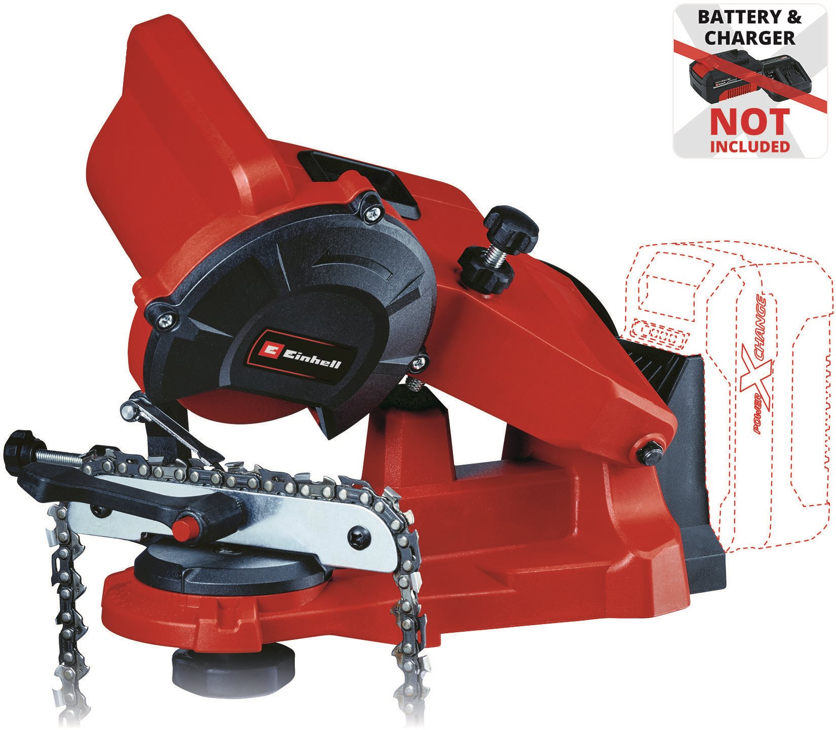 Einhell Brúska pílových reťazí GE-CS 18 Li-Ion – Solo Expert Plus...