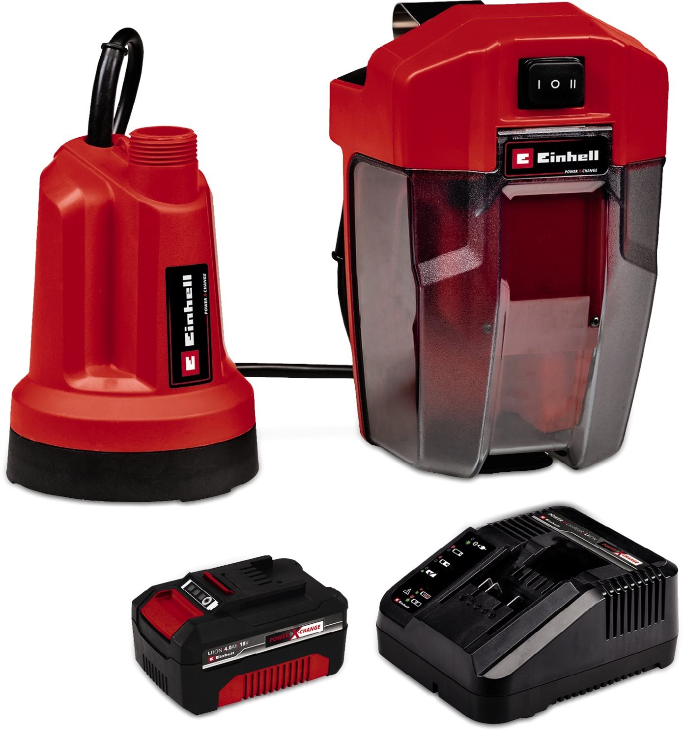 Einhell Aku čerpadlo na čistú vodu GE-SP 18 LL Li (1× 4,0 Ah)...