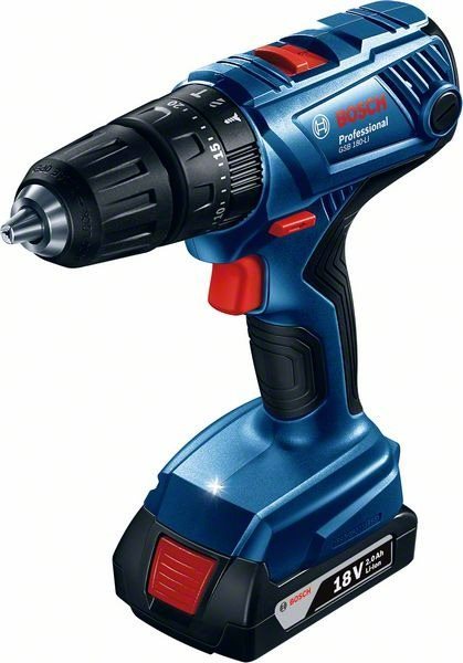 Akumulátorová vŕtačka Bosch GSB 180-Li Professional 2× 2 Ah Aku...