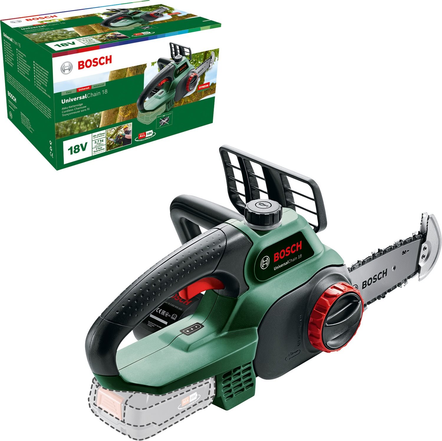 BOSCH UniversalChain 18 bez aku Motorová píla