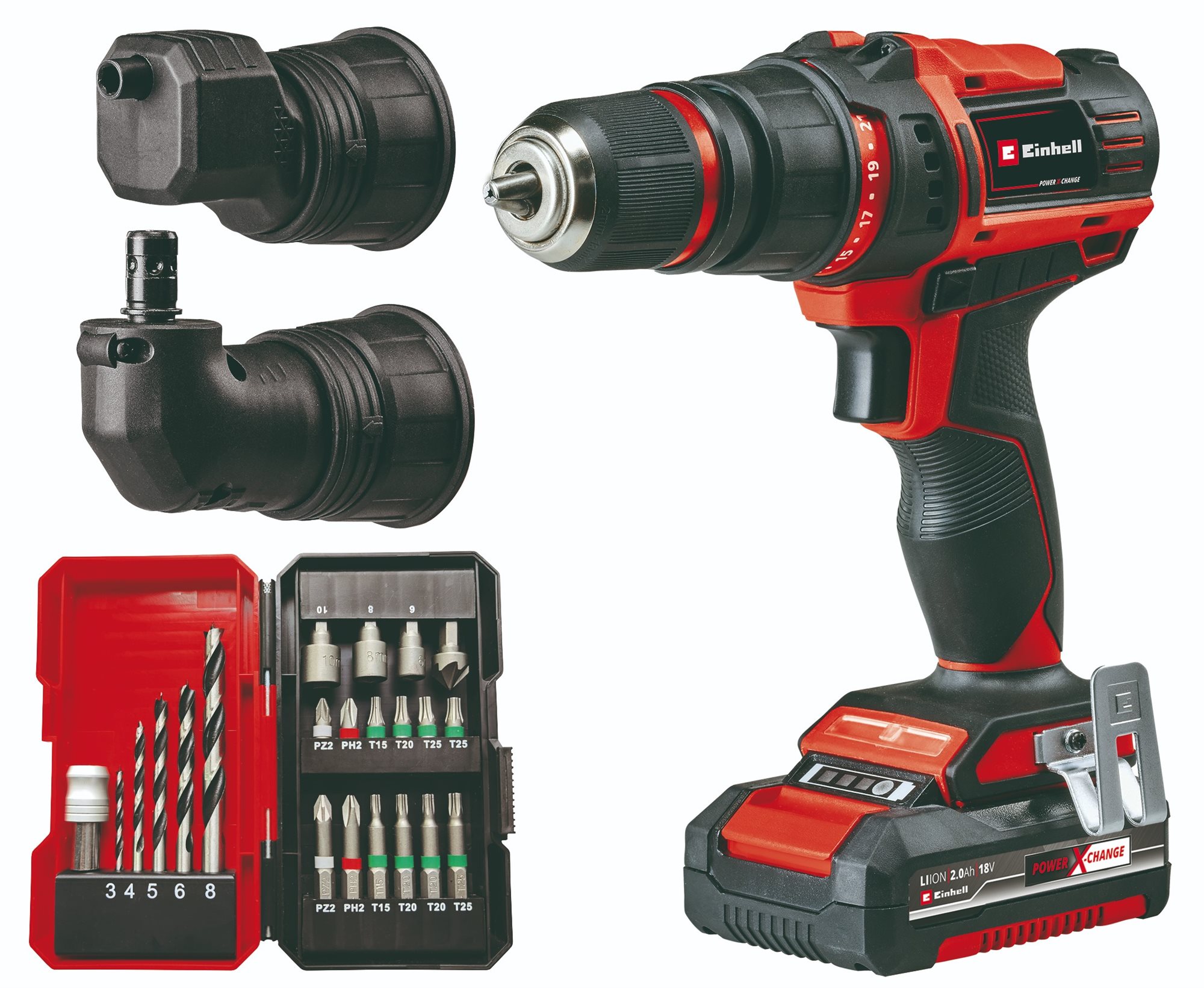 Einhell Akkus csavarhúzó TE-CD 18/45 3X-Li +22 (1x 2,0 Ah) Akkus...