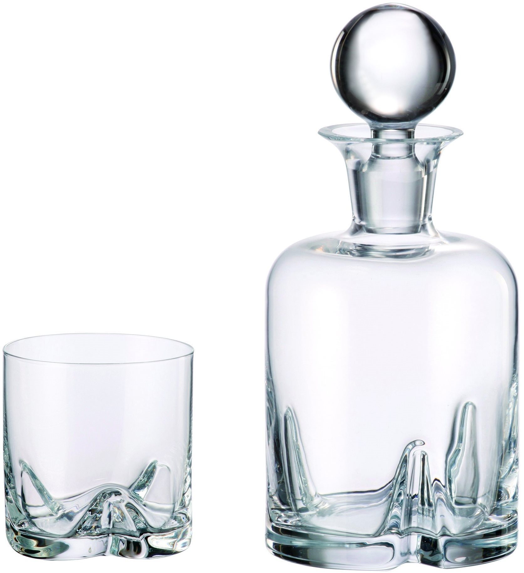 Bohemia Royal Crystal Whisky sada 7 ks TRIO Whisky set