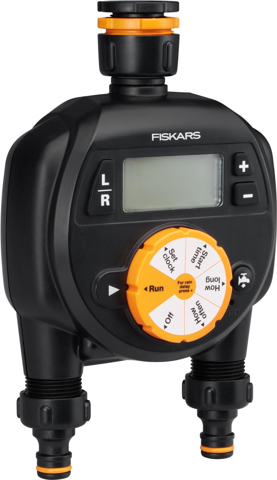 FISKARS Zavlažovací časovač, dva výstupy Zavlažovací počítač