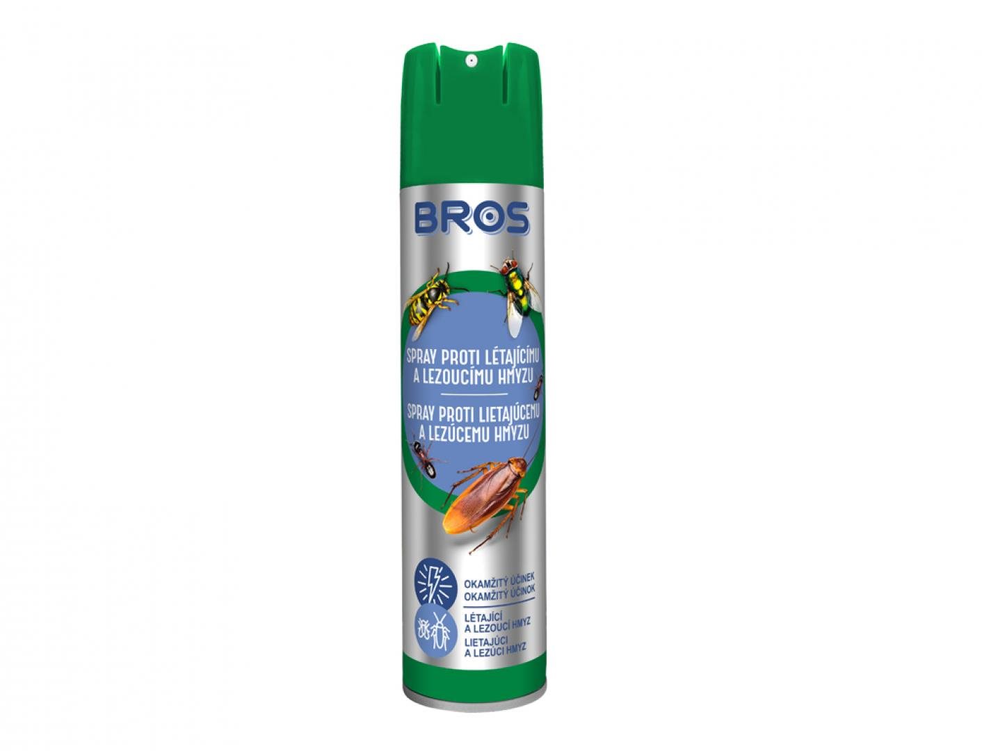 Sprej BROS na lietajúci a lezúci hmyz 400 ml Repelent