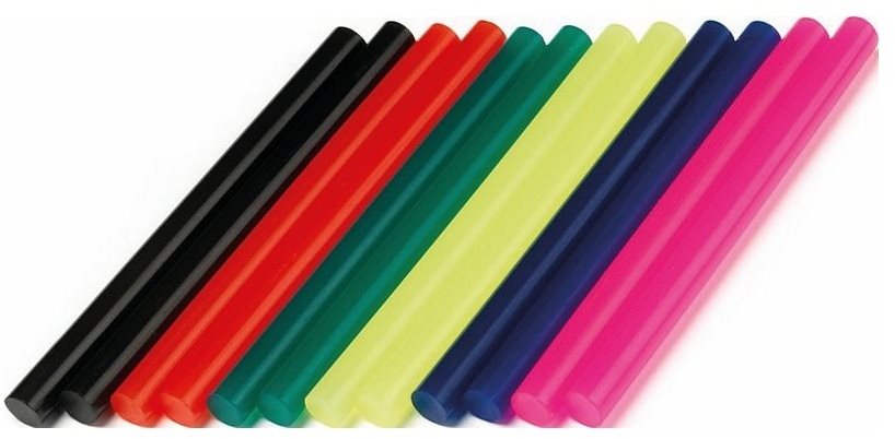 DREMEL Lepiace tyčinky farebné, 7 mm Tavné tyčinky