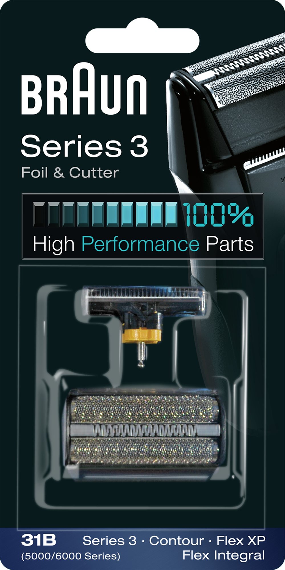 Braun CombiPack FlexIntegral-31B, noir Rasoir coupe-choux