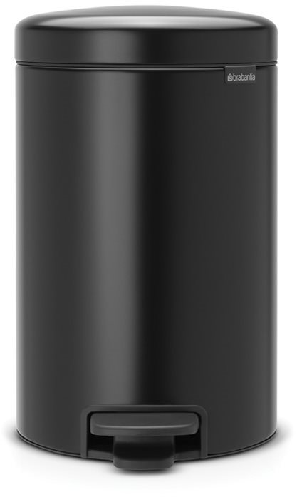 Brabantia newIcon pedálos szemeteskosár, 12L, fekete Szemetes