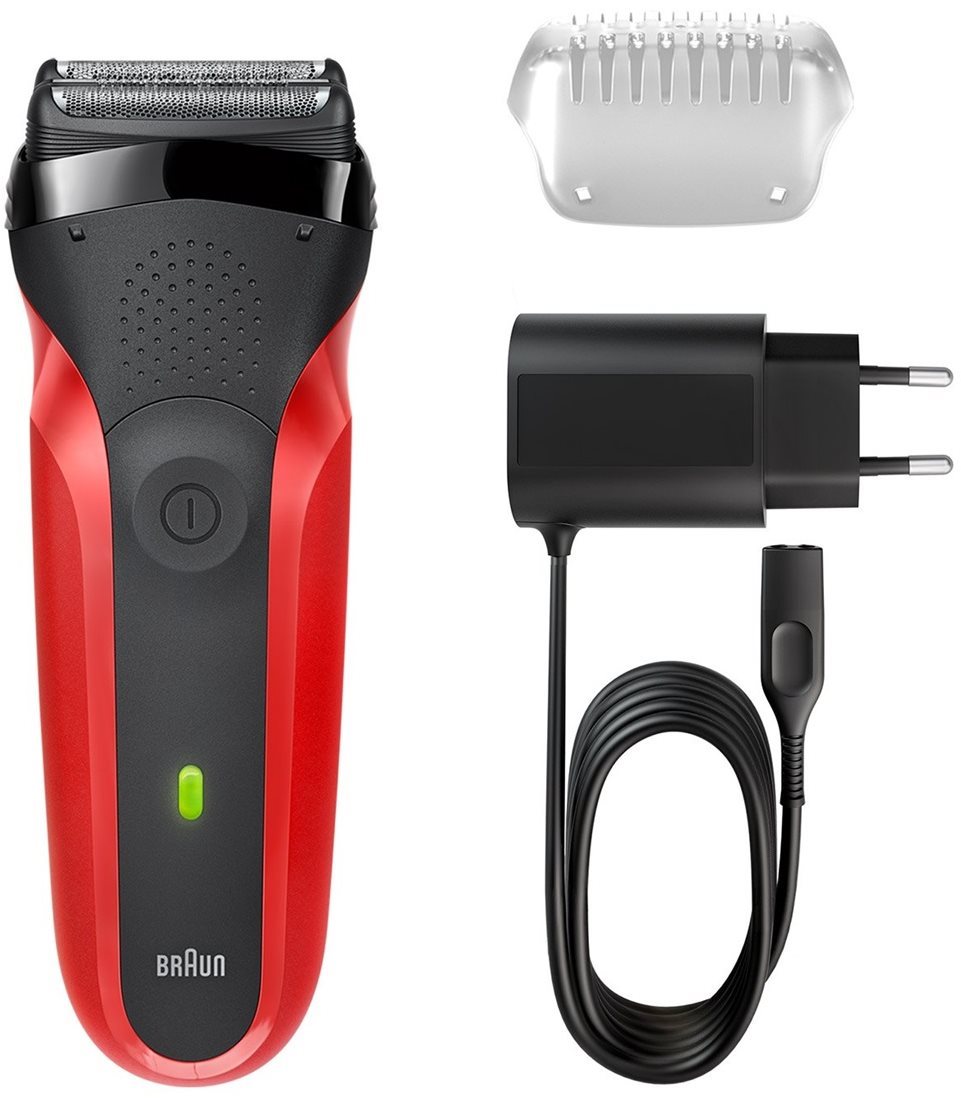 Braun Series 3 300 Red Razor