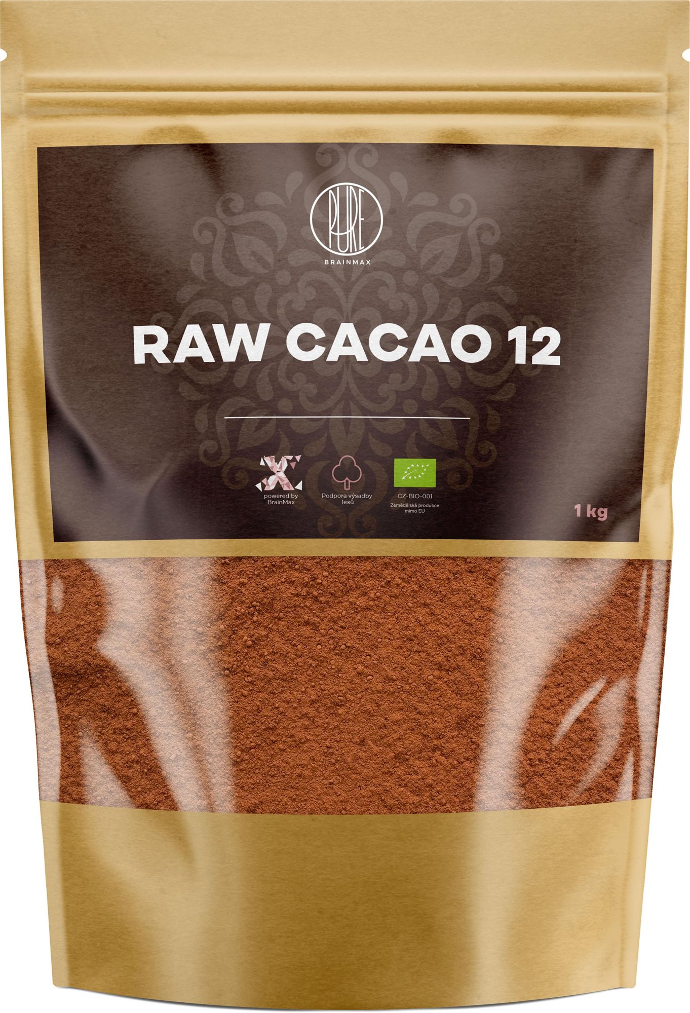 BrainMax Pure Raw Cacao 12 BIO 1 kg Kakao