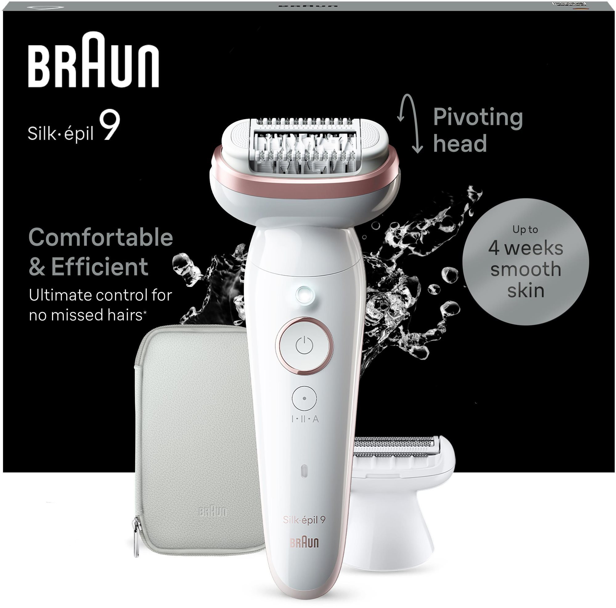 Braun Silk-épil 9 9-030, fehér/rózsaszín Epilátor