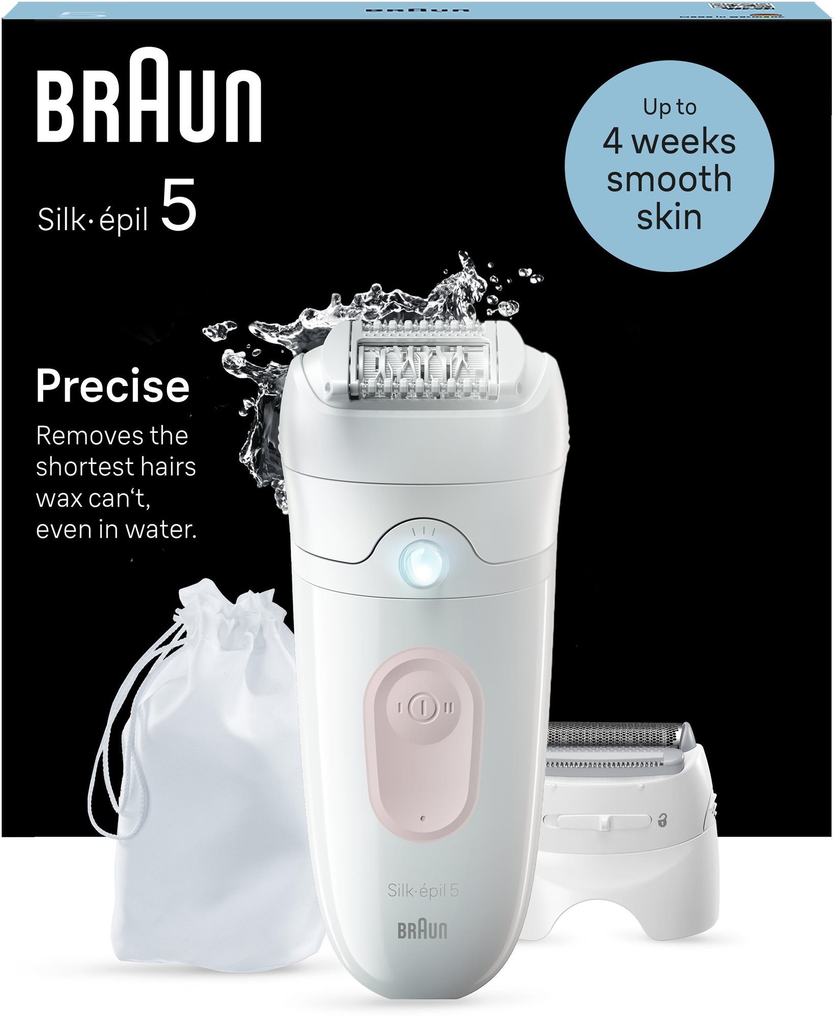 Braun Silk-épil 5 5-030 Fehér/Rózsaszín Epilátor