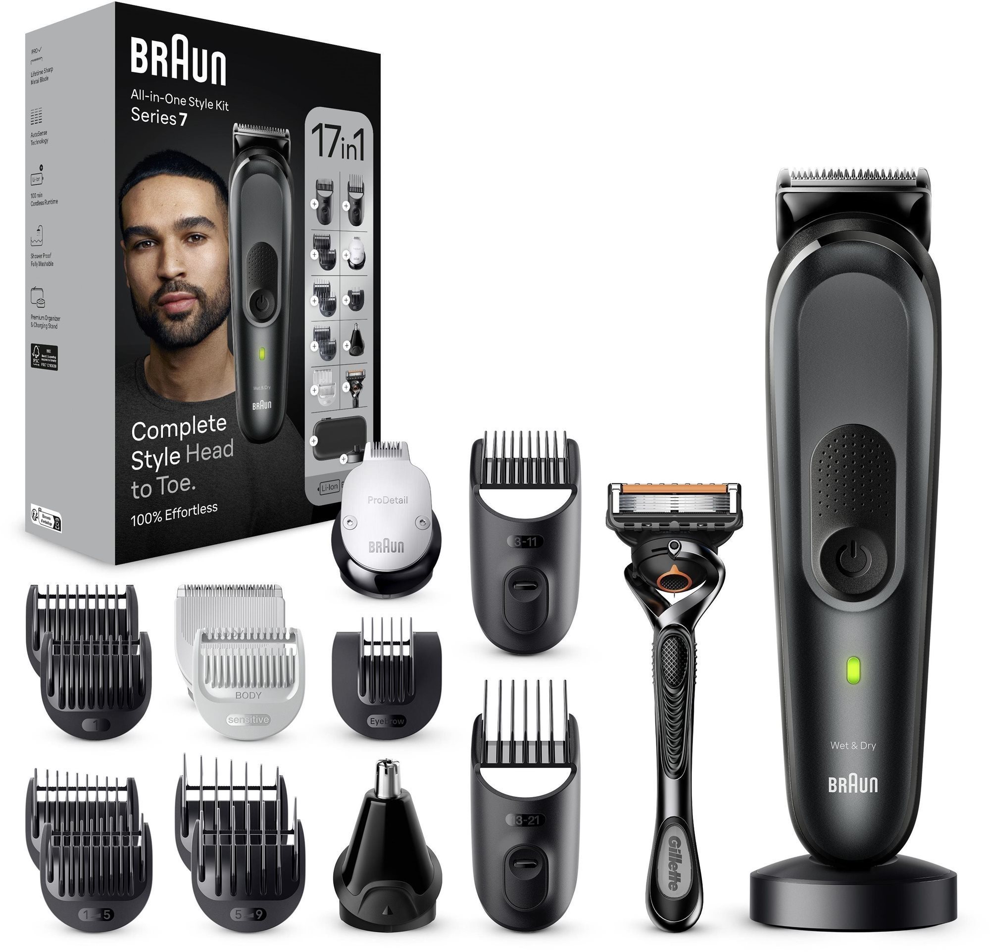 Braun All-In-One Series 7 MGK7491, 17in1 Trimmelő