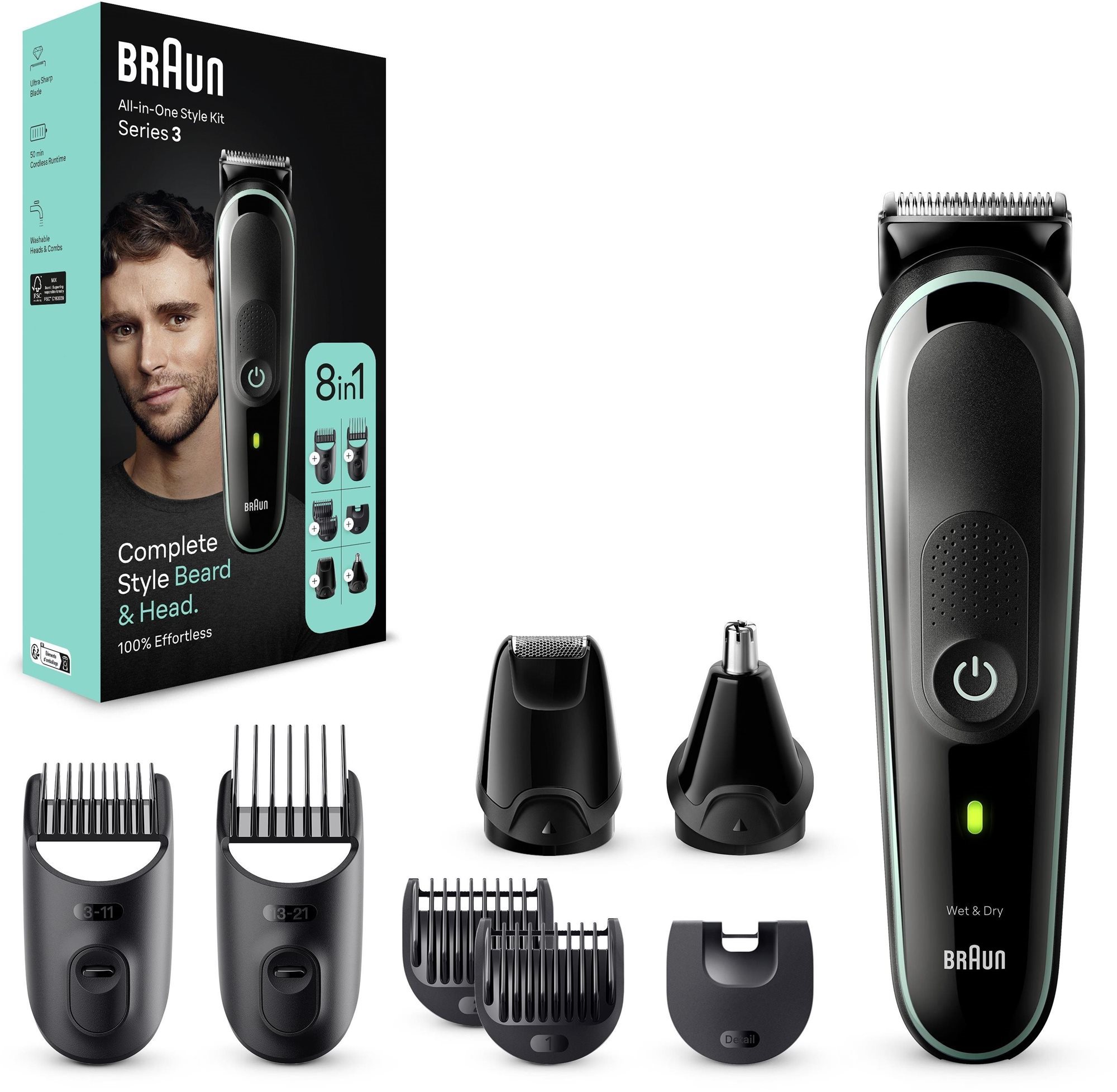 Braun Series 3 MGK3441, 8in1 Haarschneidemaschine