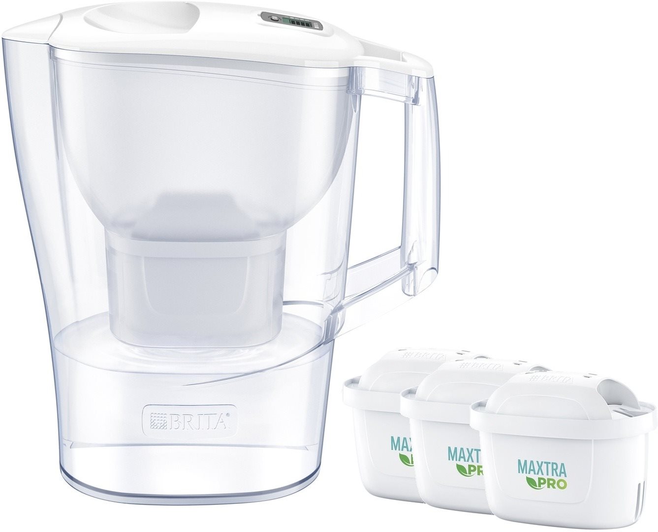 BRITA Aluna 2,4 l fehér + 3 db MX Pro PO 2024 Vízszűrő kancsó
