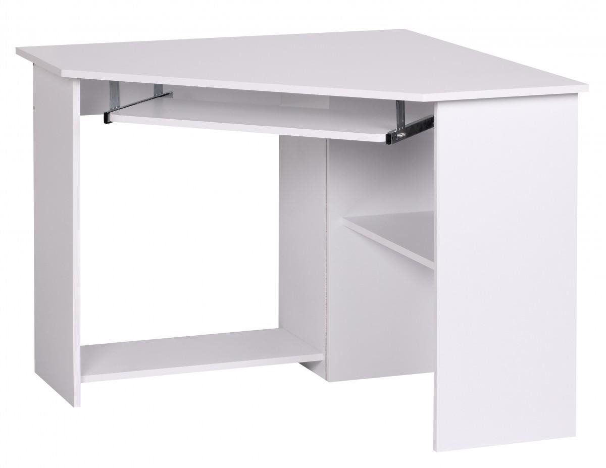 BRÜXXI Roman s výsuvnou klávesnicou 103 cm, biely Písací stôl