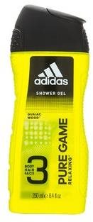 ADIDAS Pure Game Shower Gel 3in1 250 ml Sprchový gel