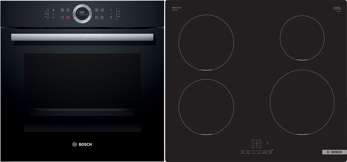 BOSCH HBG675BB1 + BOSCH PUE611BB5E Set rúra a varná doska