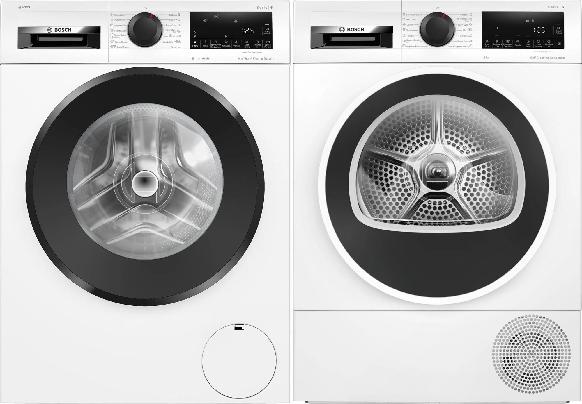 BOSCH WGG244F3BY + BOSCH WQG245D4BY Serie 6 Mosógép és szárítógép...