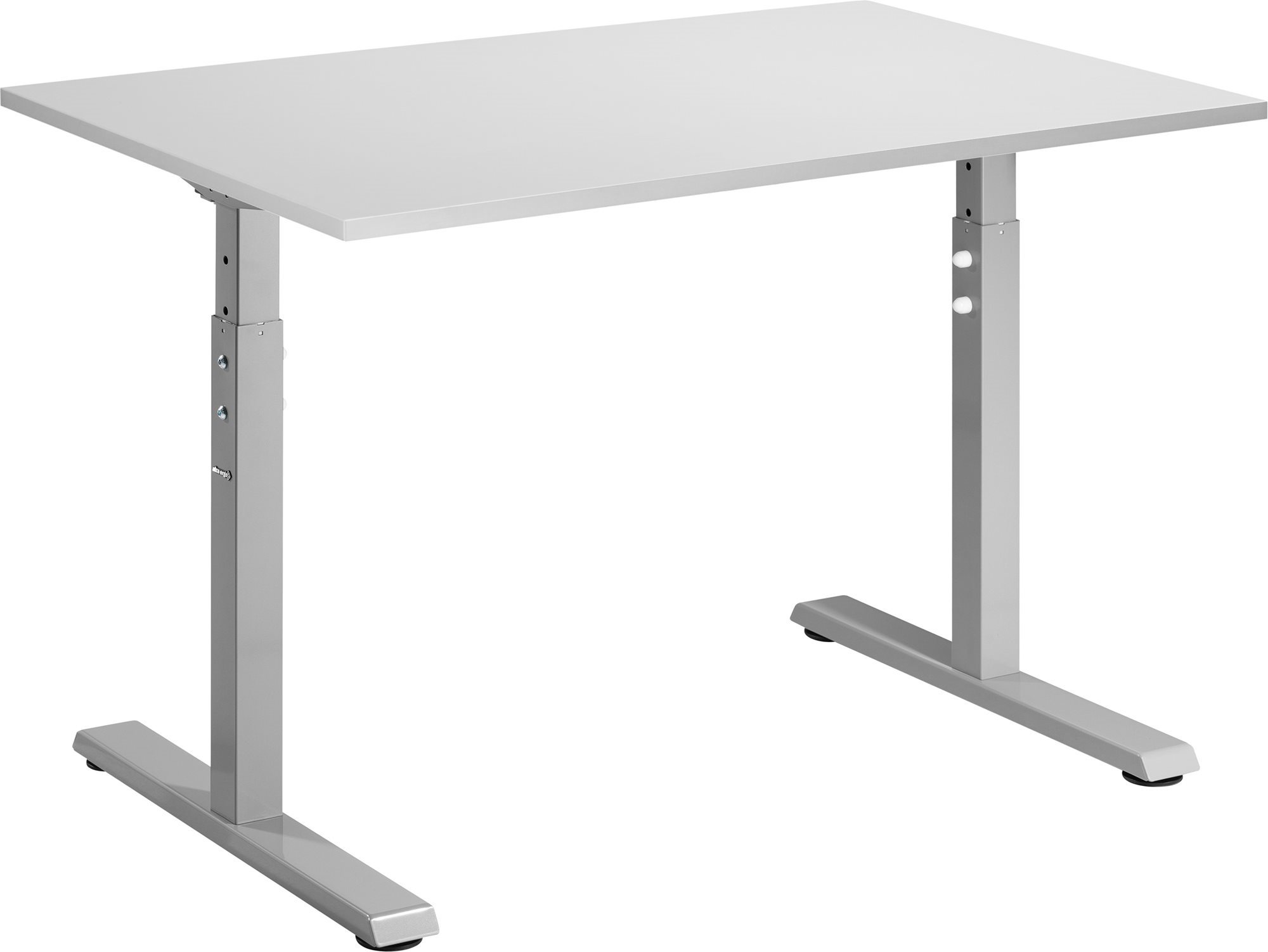 AlzaErgo Fixed Table FT1 szürke + TTE-12 120x80cm íróasztal, fehér...