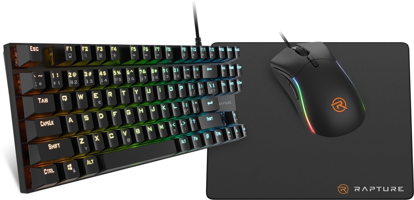 Rapture STARTER Gaming Set čierny Set klávesnice a myši