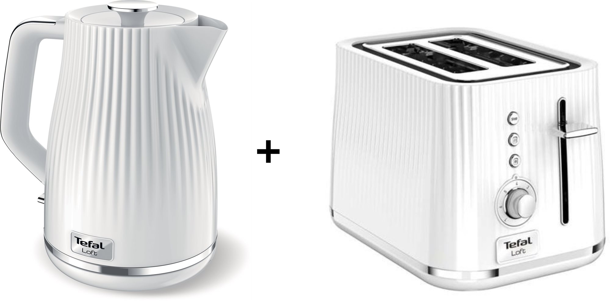 Tefal TT761138 Loft 2S + Tefal KO250130 Loft bílá Haushaltsgeräte-Set
