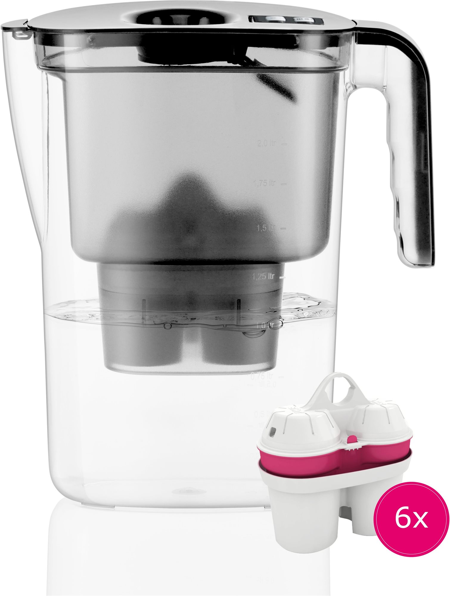 BWT VIDA MEI černá 2,6 l + 6 × filtr  Filtrační konvice