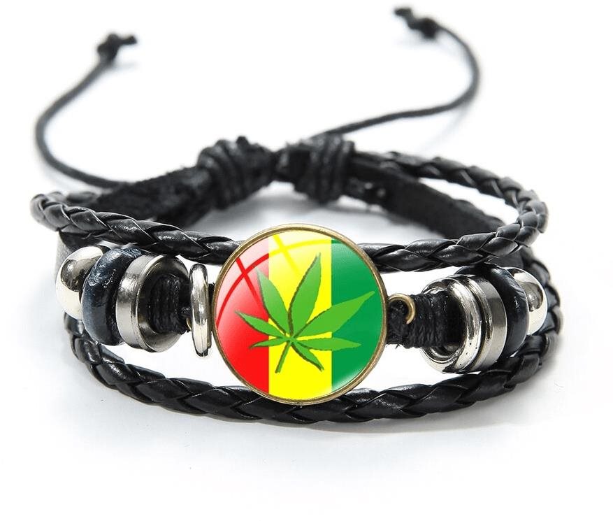 Predator Q1 Kožený náramek Bob Marley - 2 Náramek