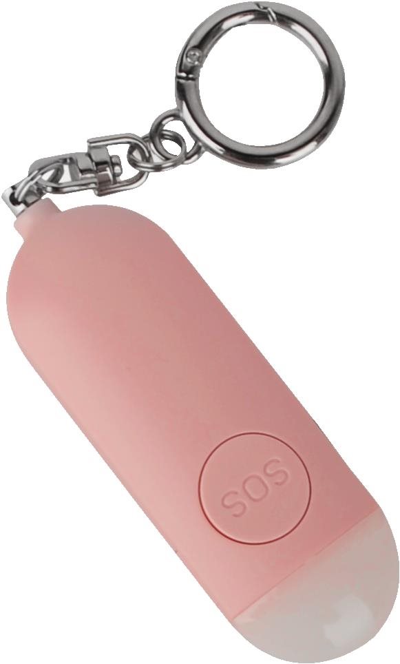 Bentech Bodyguard 3 Osobný alarm, ružový Prívesok na kľúče