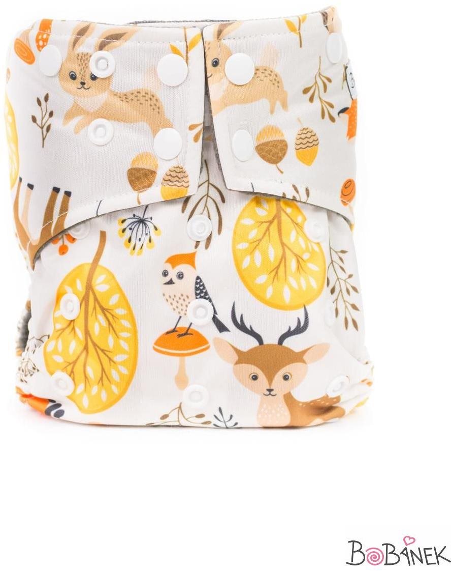 Bobánek Kapsová AIO plenka Premium patentky Lesní zvířátka Látkové...