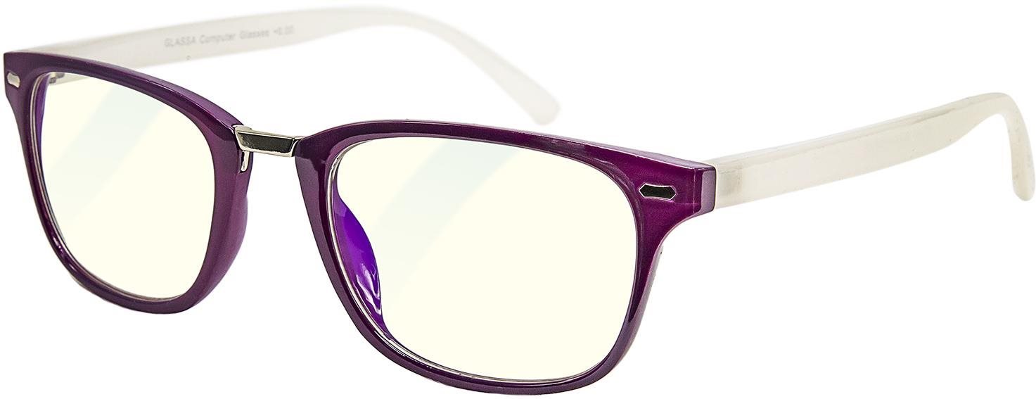 GLASSA Blue Light Blocking Glasses PCG 01, dioptrie: +3.00 fialová...