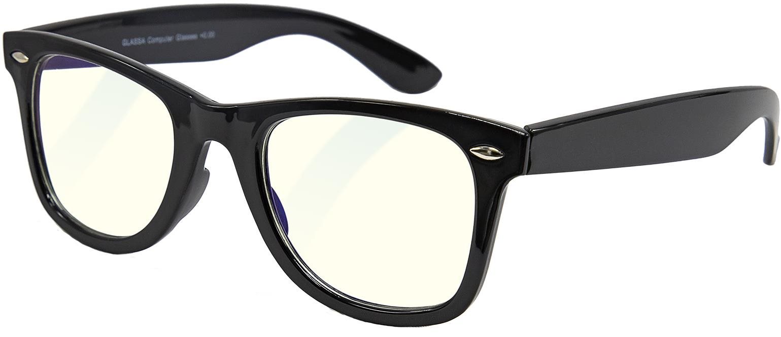 GLASSA Blue Light Blocking Glasses PCG 04, dioptrie: +0.50 čierna...