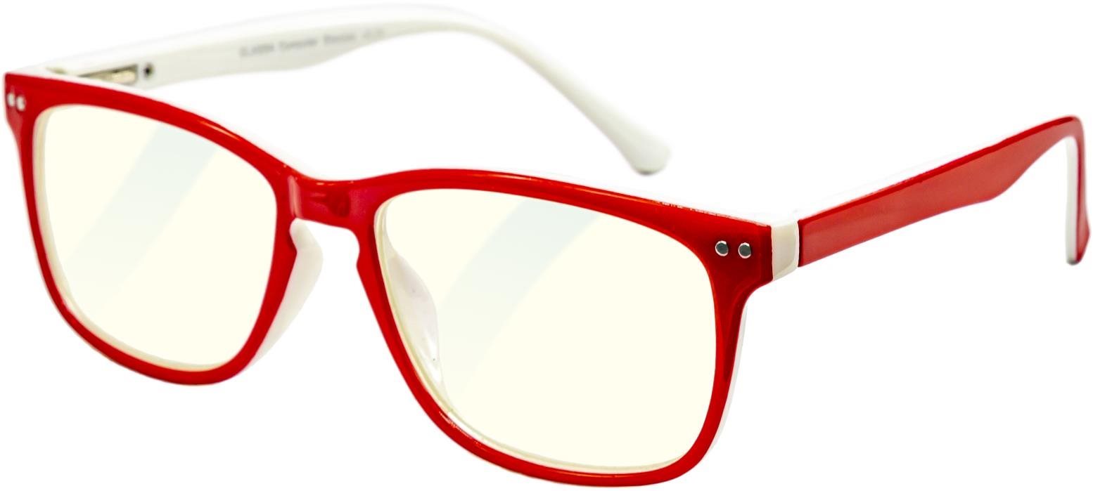 GLASSA Blue Light Blocking Glasses PCG 07, dioptrie: +2.50 červená...