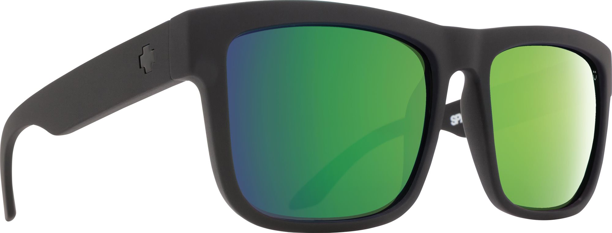SPY DISCORD Matte Black HD PLUS Bronze Polar with Green Spectra...