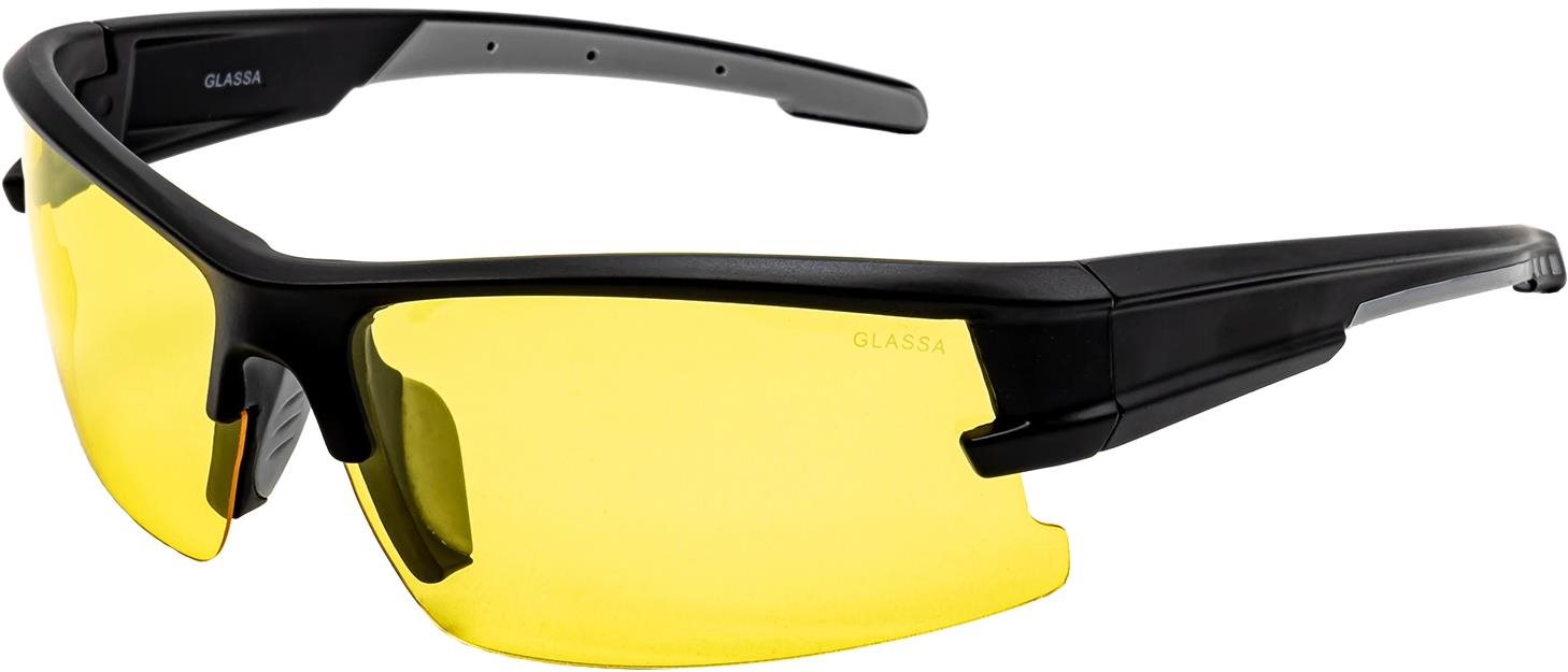 GLASSA Polarized PG 844 čierno-sivé, žlté sklo Slnečné okuliare