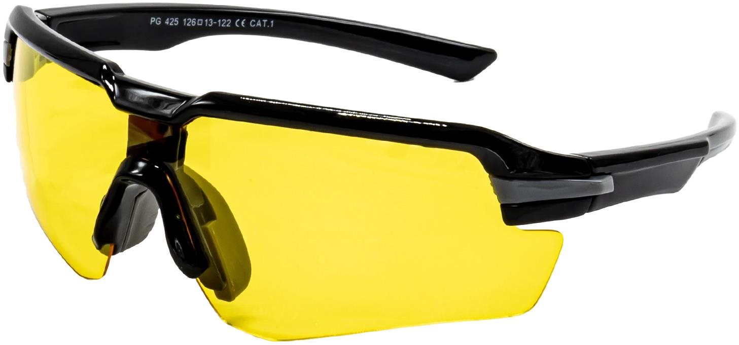 GLASSA Polarized PG 425 čierno-sivé, žlté sklo Slnečné okuliare