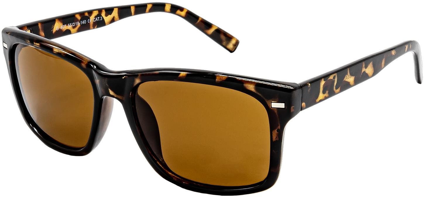 GLASSA Polarized PG 407 tigrované, hnedé sklo Slnečné okuliare