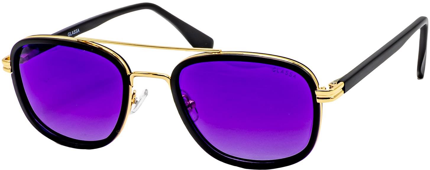 GLASSA Polarized PG 852 čierne, fialové sklo Slnečné okuliare