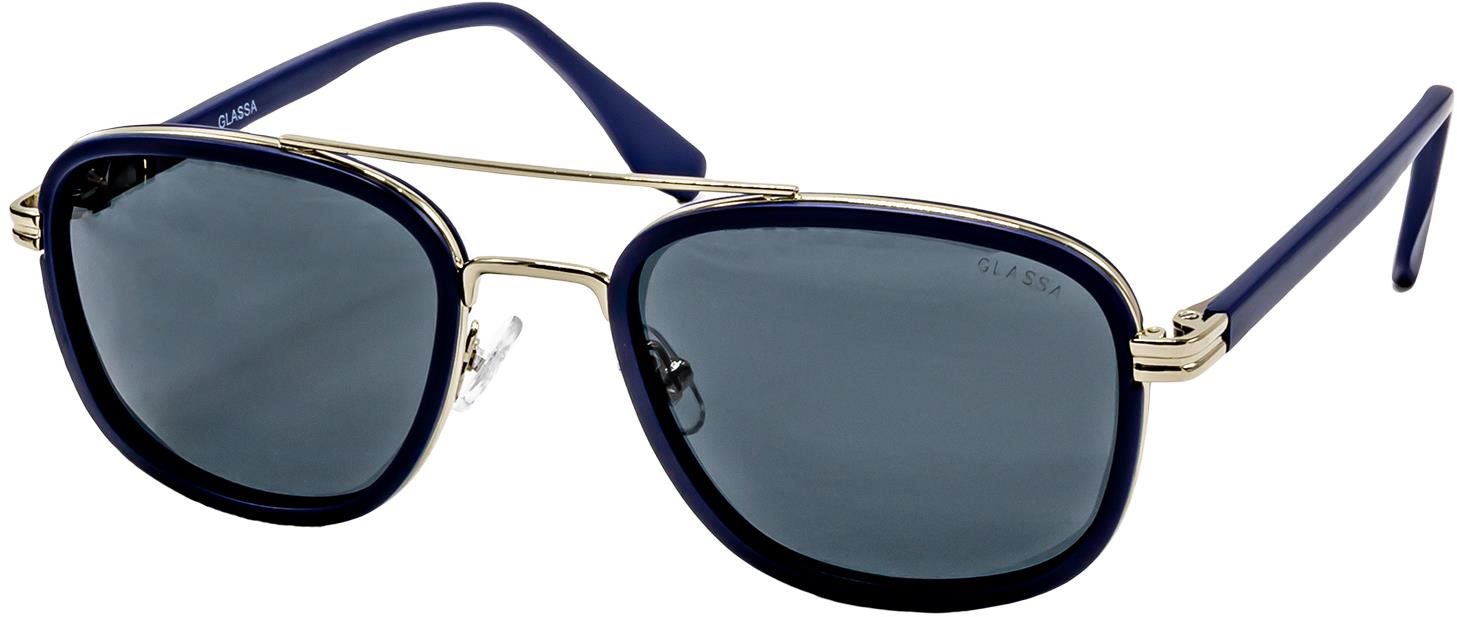 GLASSA Polarized PG 852 tmavomodré, čierne sklo Slnečné okuliare