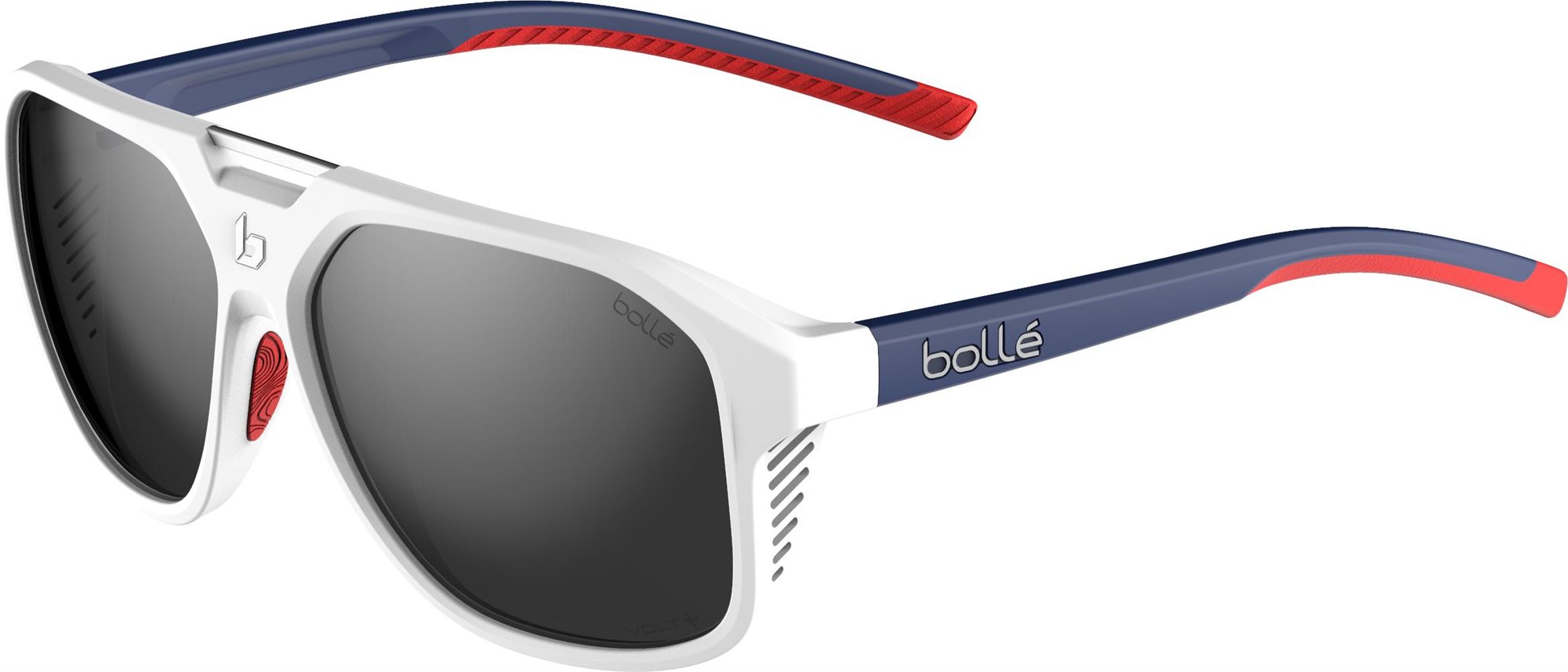 BOLLÉ BS037006 Arcadia White Blue Red Matte TNS Gun Napszemüveg