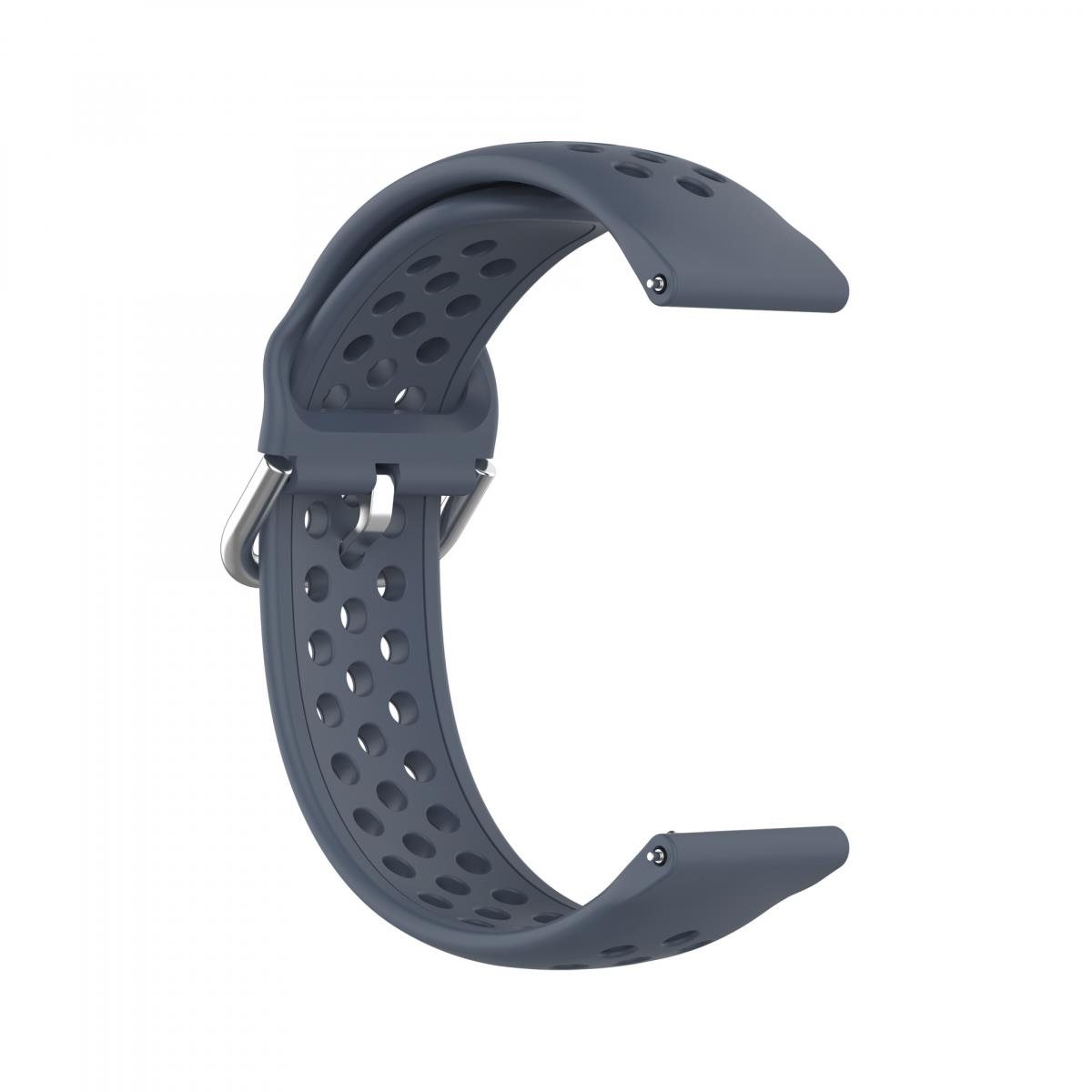 BStrap Silicone Dots Universal Quick Release 18 mm, dark gray...