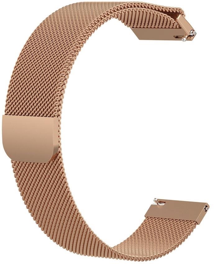 BStrap Milanese Universal Quick Release 18 mm, rose gold Remienok...