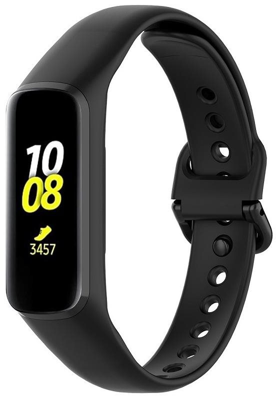 BStrap Silicone na Samsung Galaxy Fit 2, black Remienok na hodinky